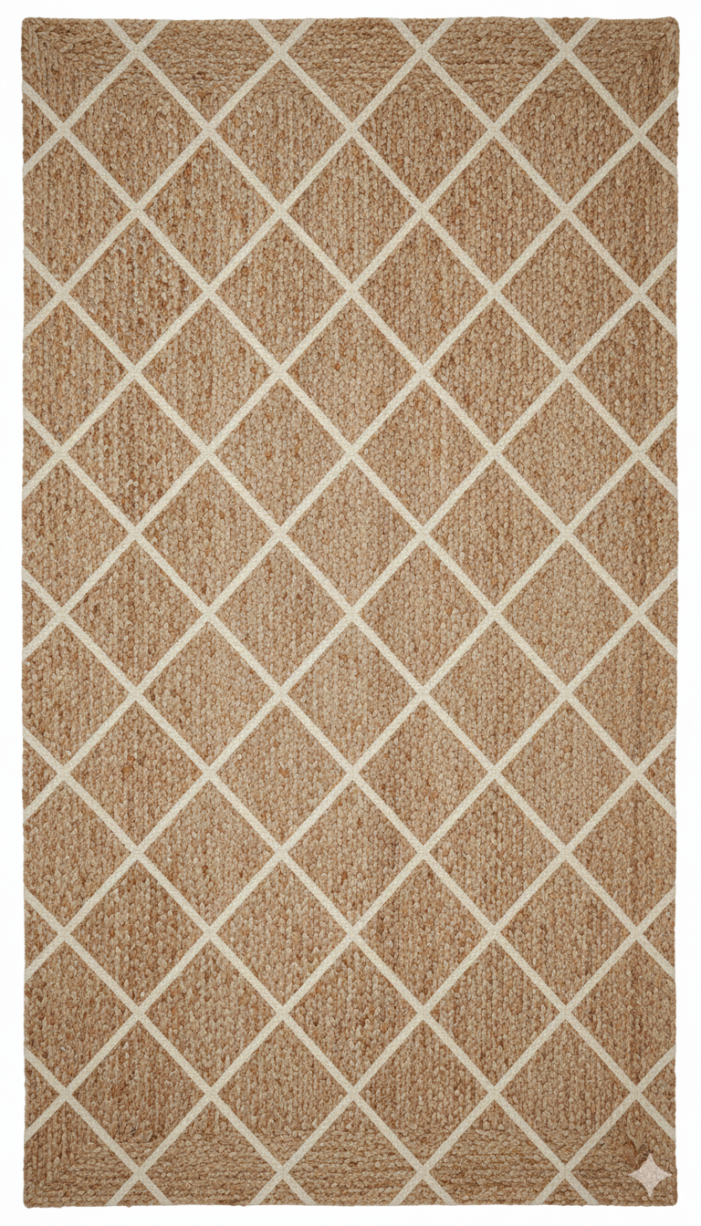 The Classic Jute Trellis Rug ||  GEREA 202517