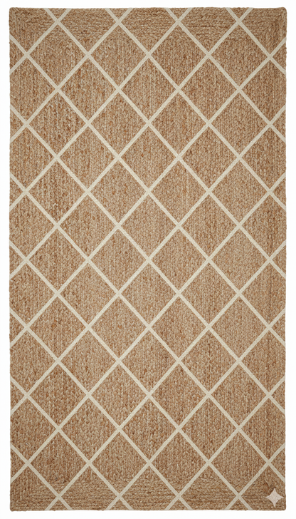 The Classic Jute Trellis Rug ||  GEREA 202517