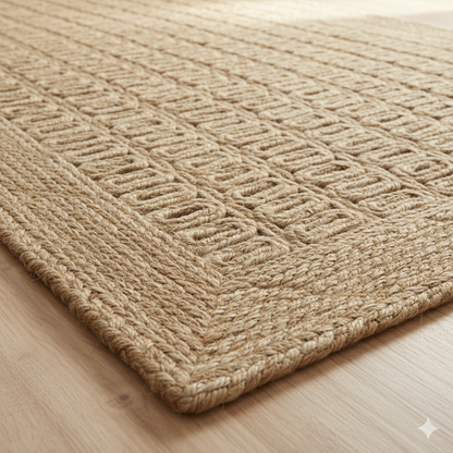 Natural Harmony Hand-Braided Jute Rug – Timeless Texture for Every Space || GEREA 202507