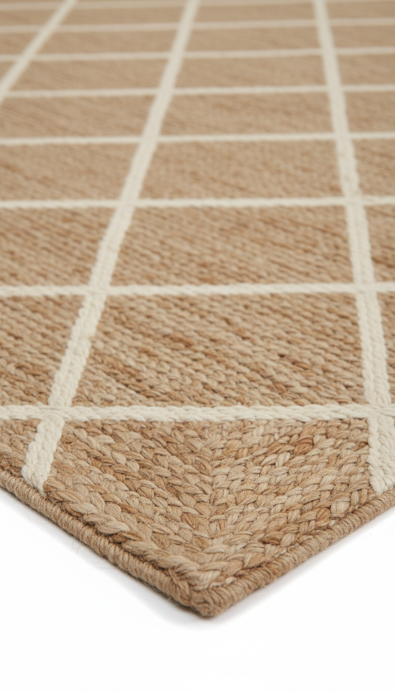 The Classic Jute Trellis Rug ||  GEREA 202517