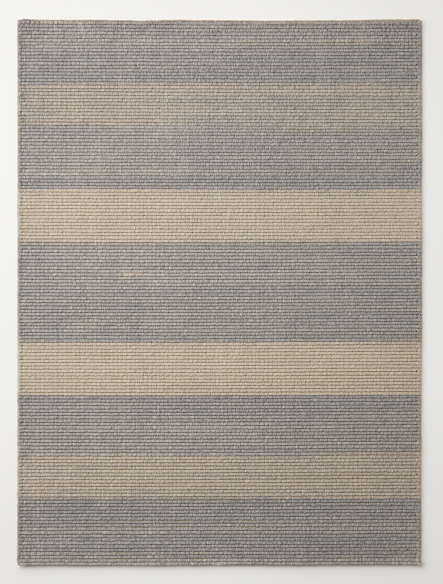 Coastal Stripe Hand-Woven Jute Blend Area Rug || GEREO 202504